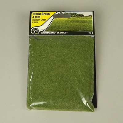 Medium green 4mm static grass