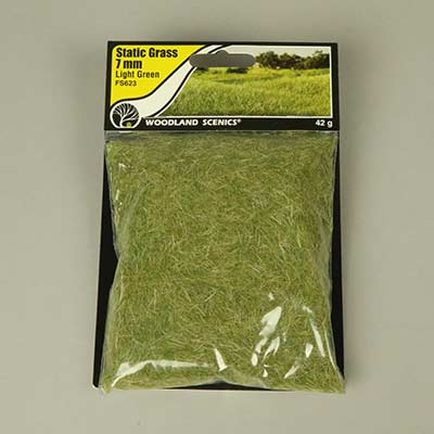 Light green 7mm static grass