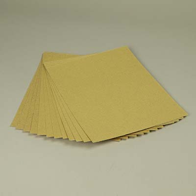 Assorted sandpaper sheets