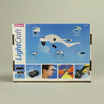Lightcraft LED Headband Magnifier Kit with Bi-Plate Magnification