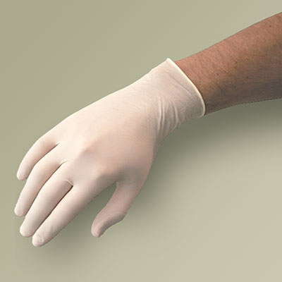 Disposable latex gloves