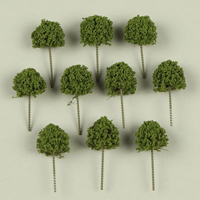 18mm medium green string & wire model trees