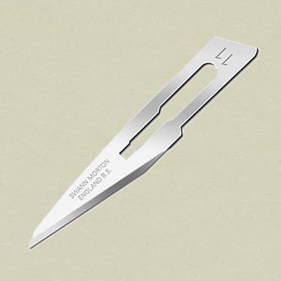Swann Morton scalpel blade No.11