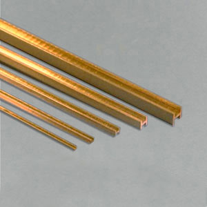 Brass 'H' columns for architectural models