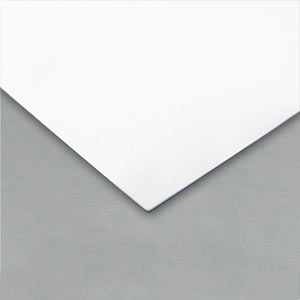 Large format white card