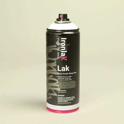 Ironlak Aspen White spray paint
