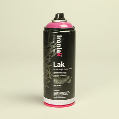 Ironlak Flirt Pink spray paint