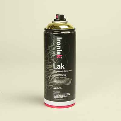 Ironlak gold spray paint
