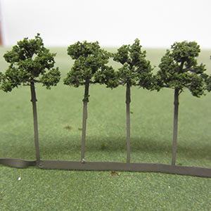 Packs of 18mm dark green model trees
