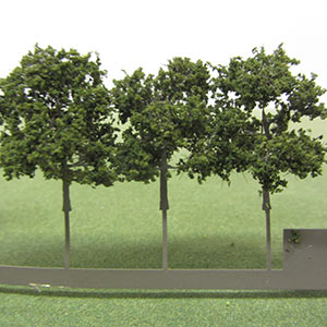 Packs of 35mm dark green model trees