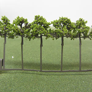 Packs of 18mm light green model trees