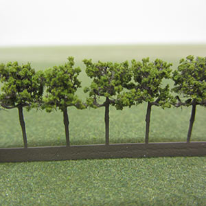 Packs of 12mm medium green model trees