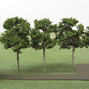 Packs of 35mm medium green model trees