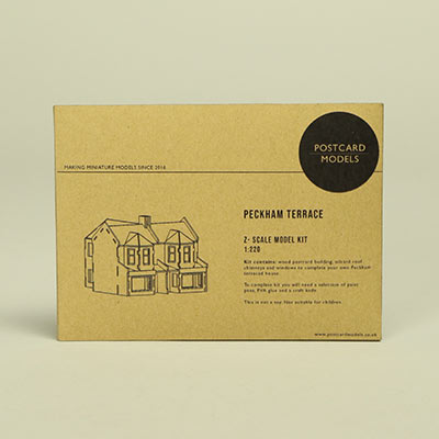 Postcard models Peckham Terrace (z-scale 1:220)