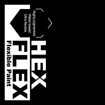 Black HexFlex flexible paint