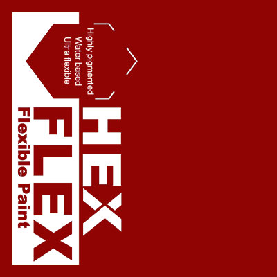 Red HexFlex flexible paint