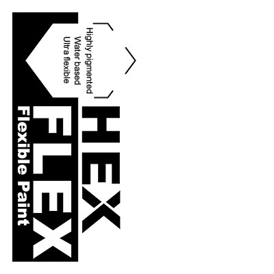 White HexFlex flexible paint