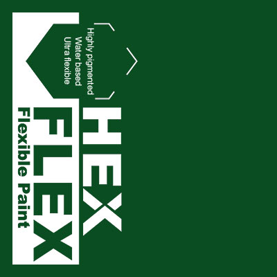 Green HexFlex flexible paint
