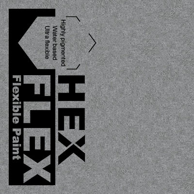 Silver HexFlex flexible metallic paint