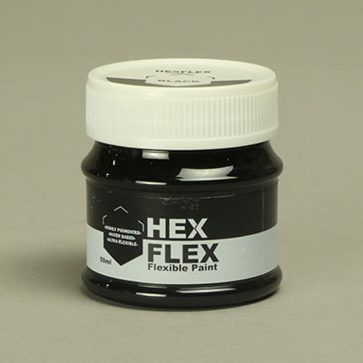 Black HexFlex flexible paint