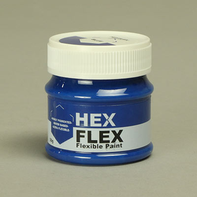 Blue HexFlex flexible paint