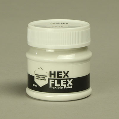 White HexFlex flexible paint