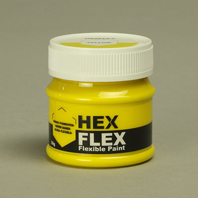 Yellow HexFlex flexible paint