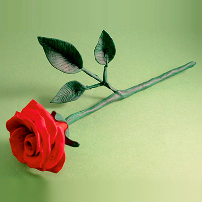 Rose made from Air Dough
