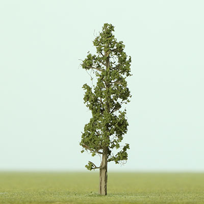 60mm medium green narrow model tree