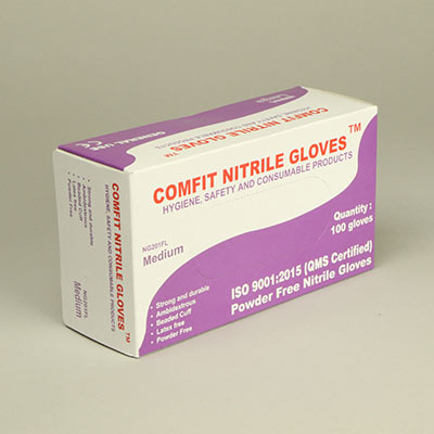 Medium sized nitrile gloves