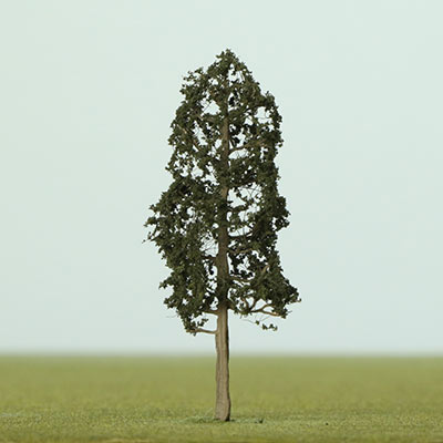 60mm dark green narrow model tree