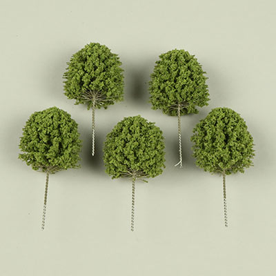 42mm light green string & wire model trees
