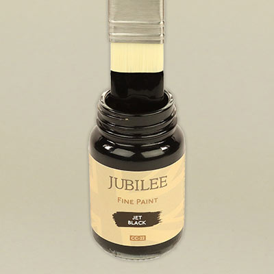 Jet black Jubilee acrylic paint