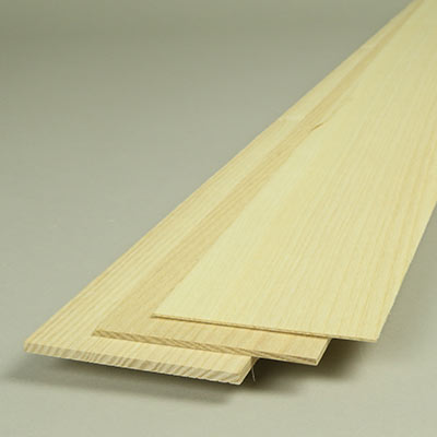 Sheets of ash wood for model makers