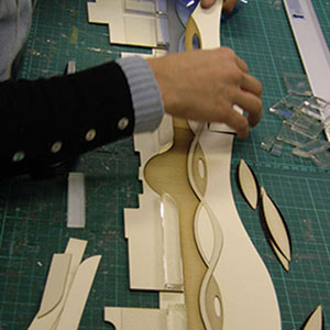 Finnboard for architectural modelmaking