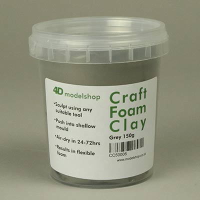 Grey craft foam clay