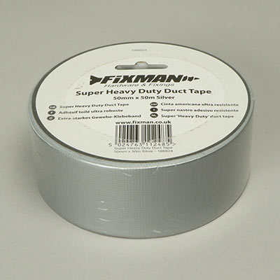 Super heavy duty silver duct tape