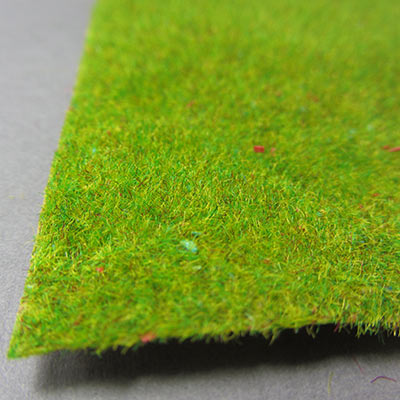 Summer coloured grass mats for model making