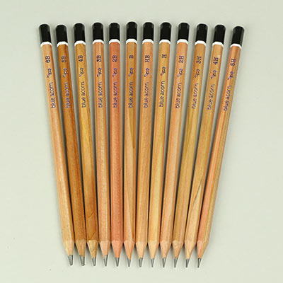 Blue Acorn 12 sketching pencil artist set 6B-5H