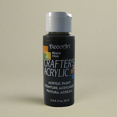 DecoArt Crafters Acrylic Black Paint