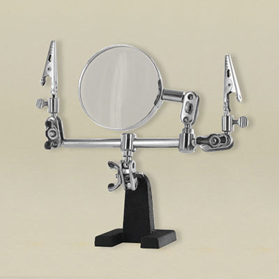 Modelcraft Helping Hands & Glass Magnifier