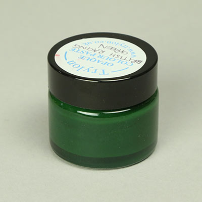 Opaque British racing green resin pigment