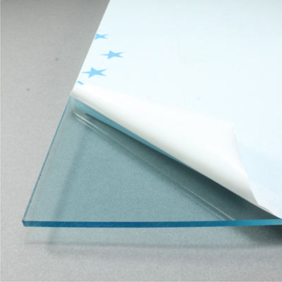 3mm light blue tinted acrylic sheets