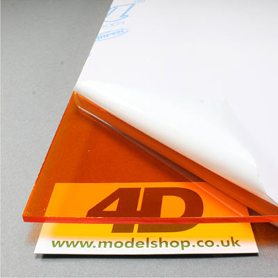 3mm amber tinted acrylic sheets