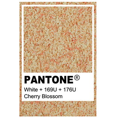 Foliage colour Pantone White + 169U + 176U