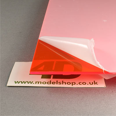 Fluorescent red light-gathering acrylic sheet