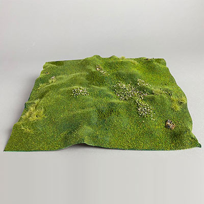 We used a sheet of Worbla to make a terrain model