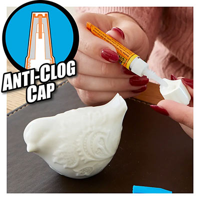 Anti-clog cap Gorilla super glue 