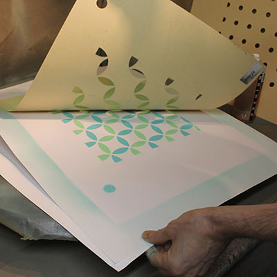 Making a Stencil from Oiled Manilla