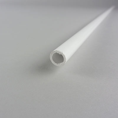 12.7mm white butyrate round tube